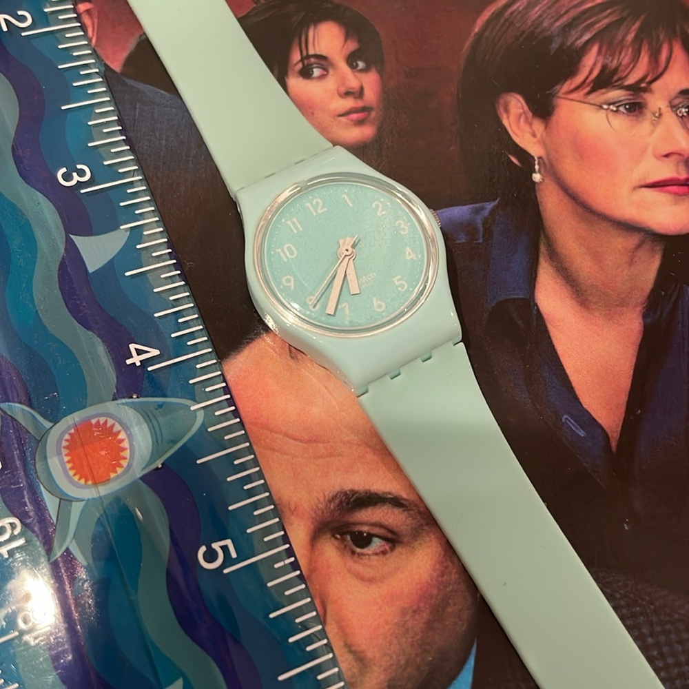 Swatch silicone wrap around watch